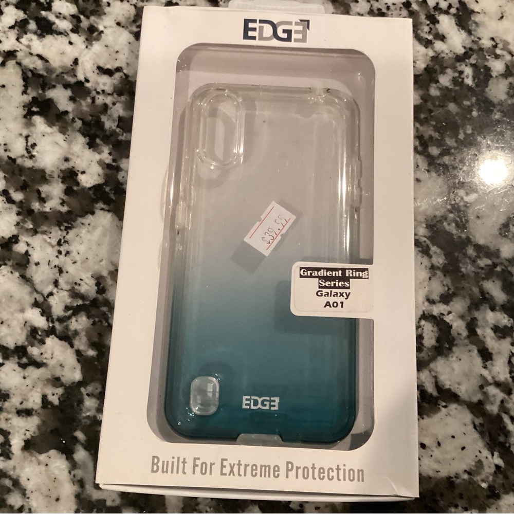 Edge Gradient Ring Series Blue Galaxy A01 Phone Case